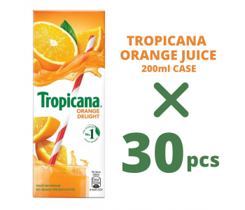 TROPICANA ORANGE JUICE 200ML CASE OF 30PCS
